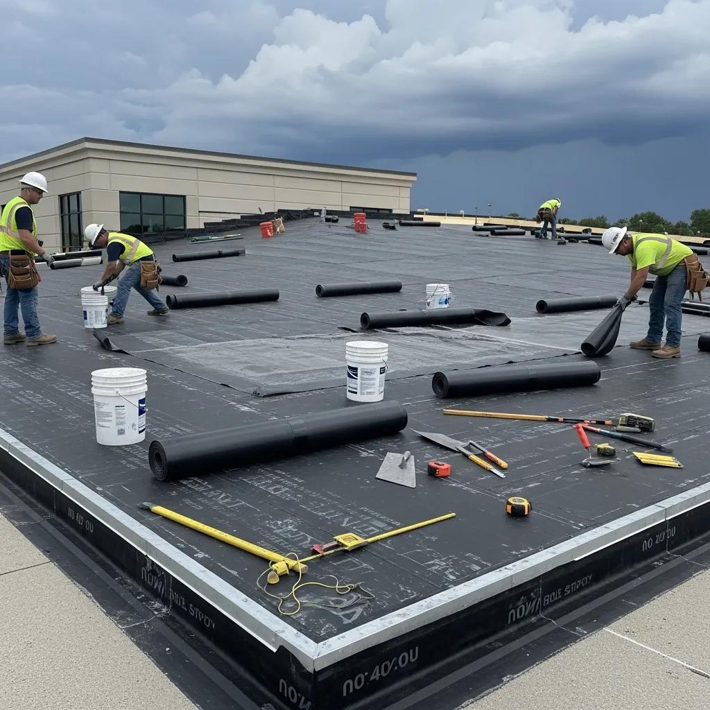 EPDM roofing installation highlighting durability and weather resistance